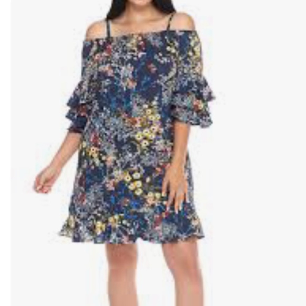 Gabby Skye Off Shoulder Floral Dress Size 8
